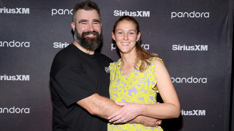 Jason and Kylie Kelce at a Chris Stapleton concert event