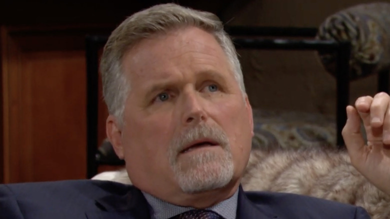 Robert Newman in character in a scene from The Young and the Restless