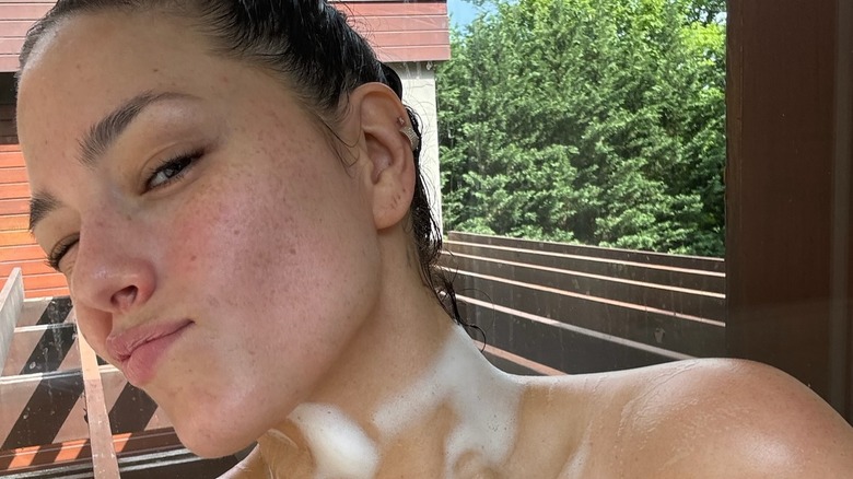 Ashley Graham in the bath