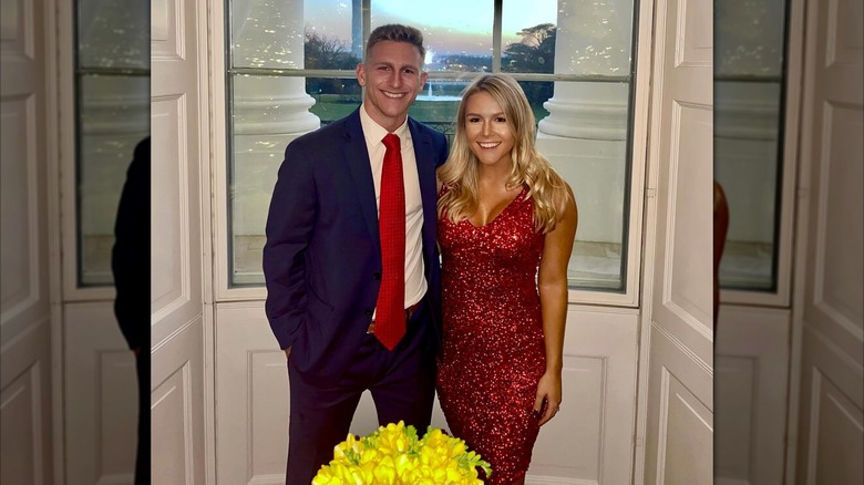Karoline Leavitt posing with friend