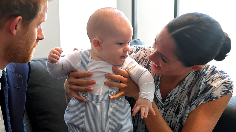 Meghan Markle holding baby Archie