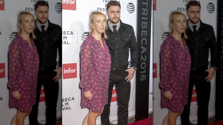 Sam and Aaron Taylor-Johnson at the Tribeca film festival
