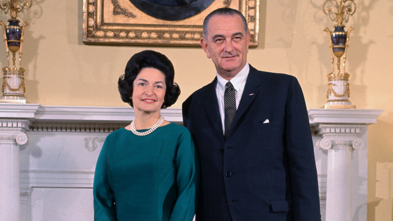 Portrait of Lady Bird and Lyndon Johnson