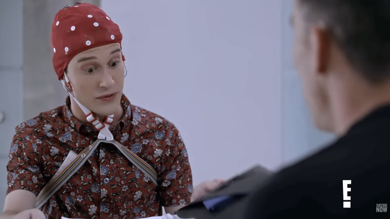 Tyler Henry undergoing a brain test