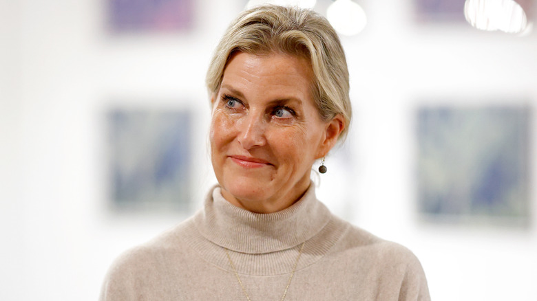 Duchess Sophie looking off to side