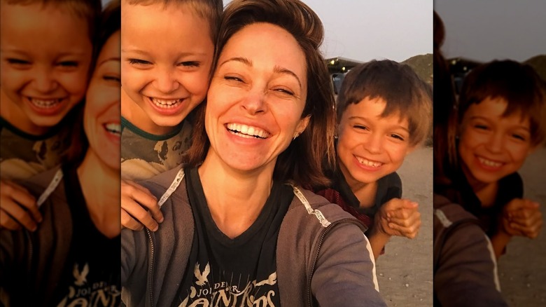 Autumn Reeser with her two sons