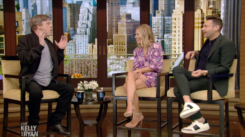 Kelly Ripa and Ryan Seacrest interview Mark Hamill on "Live Kelly and Ryan" (2019)