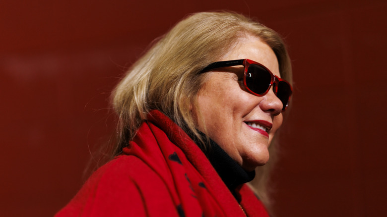Andrea Swift photographed during the AFC Championship Game on January 26, 2025