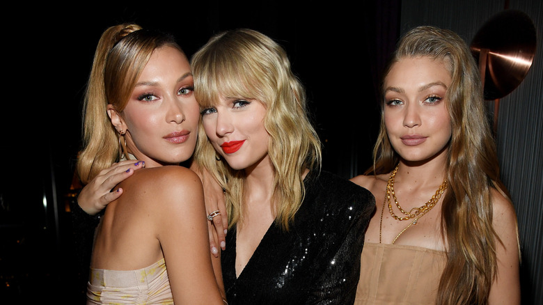 Bella Hadid, Taylor Swift, and Gigi Hadid in New York in 2019