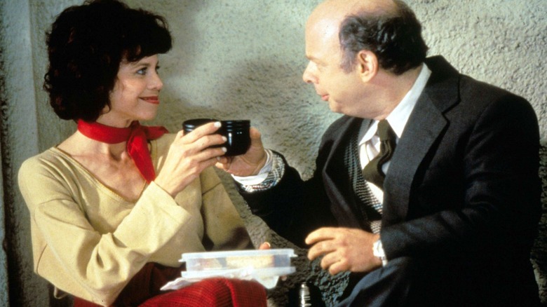 Ms. Geist and Mr. Hall sharing coffee in Clueless