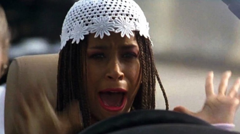 Dionne freaking out on the freeway in Clueless