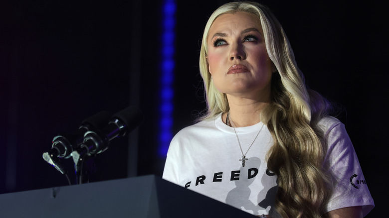 Erika Kirk looking wistful