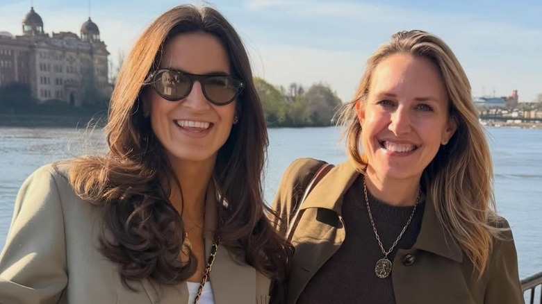 Kaitlan Collins and a friend pose for a photo while in Europe on vacation, which she posted to Instagram on April 11, 2026.