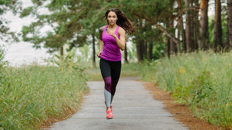 woman running