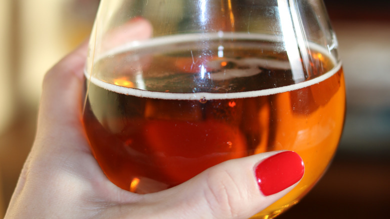 woman drinking alcohol
