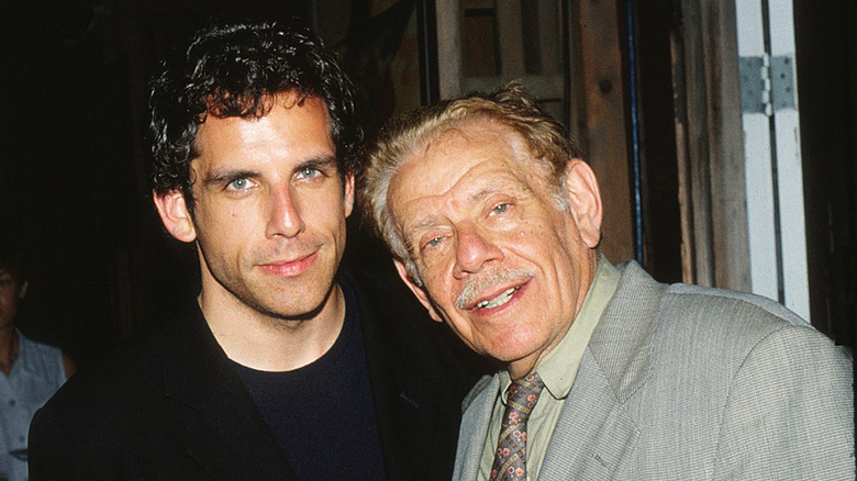 Ben Stiller and Jerry Stiller posing together in 1998