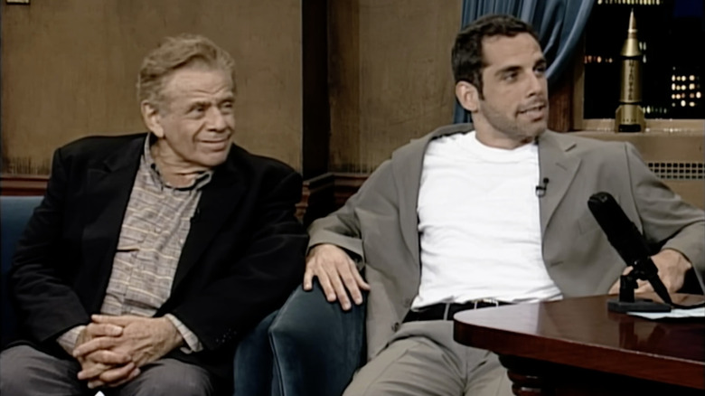 Jerry Stiller and Ben Stiller on "Late Night with Conan O'Brien" in 1996