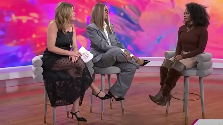 Jenna Bush Hager and Ciara listening to a guest
