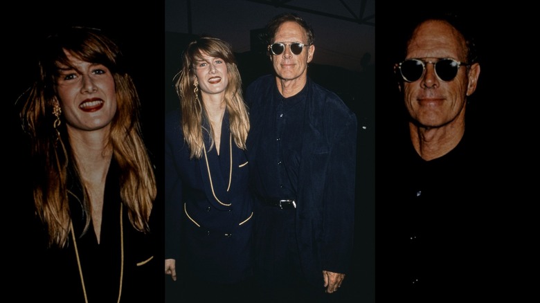 Laura Dern and her father Bruce Dern attending the premiere of 'After Dark, My Sweet' at the Director's Guild Theater in Hollywood, California, 21st August 1990.