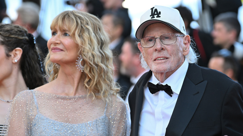 Laura Dern and Bruce Dern attend the "La Battaille De Gaulle: L'Âge De Fer" (De Gaulle: Tilting Iron) screening during the 79th annual Cannes Film Festival at Palais des Festivals on May 20, 2026 in Cannes, France.