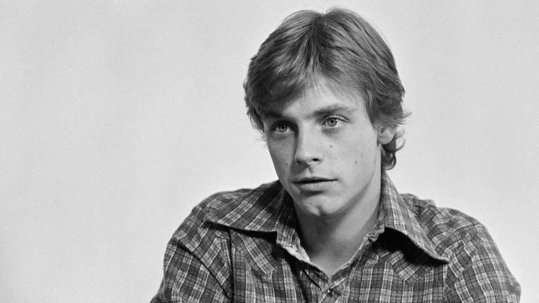 Mark Hamill in posing for a studio portrait photographed in 1978