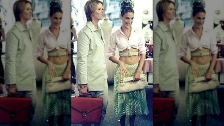 Cynthia Nixon and Sarah Jessica Parker in "Sex and the City"