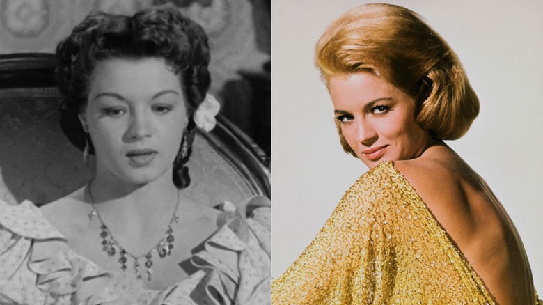 Two images of Angie Dickinson. One from Death Valley Days and one in the 1970s