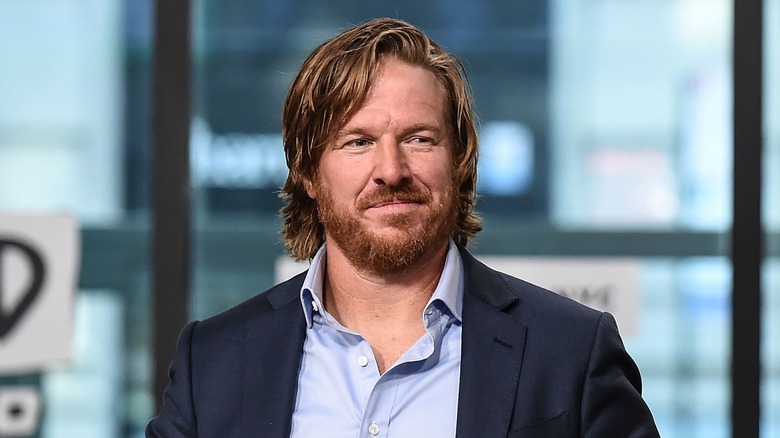 Chip Gaines on a TV set in 2018