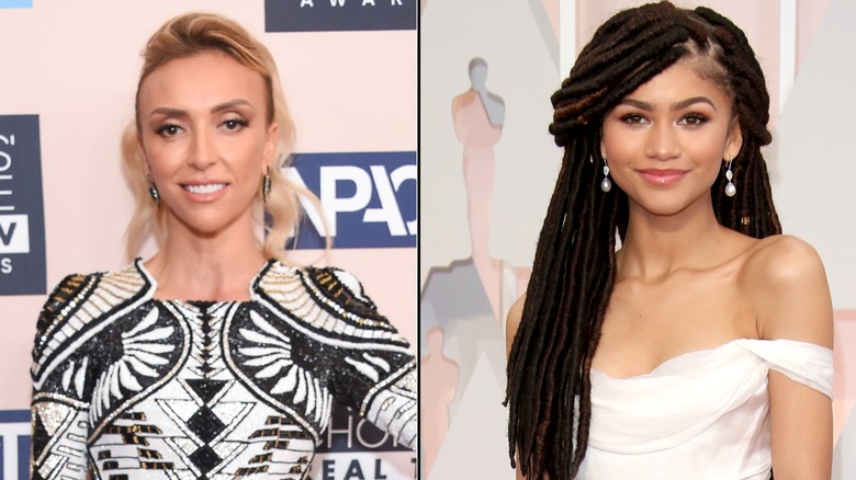 Side by side image of Giuliana Rancic and Zendaya