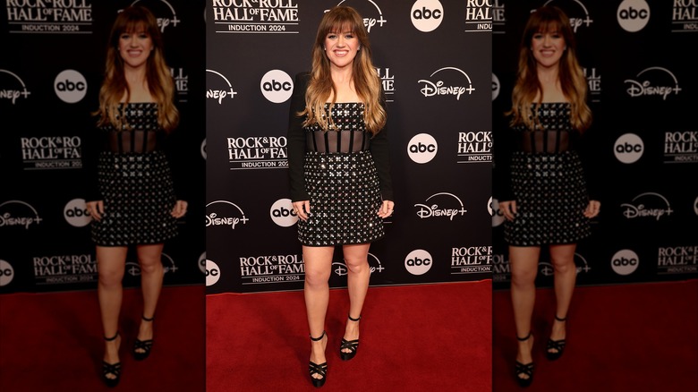 Kelly Clarkson metallic dress 2024 Rock & Roll Hall of Fame