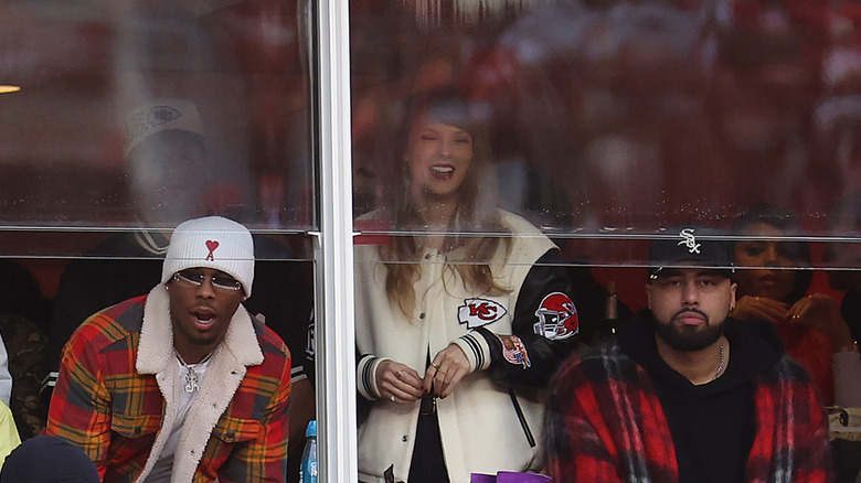 Taylor Swift at the Chiefs vs. the Cincinnati Bengals game on December 31, 2023