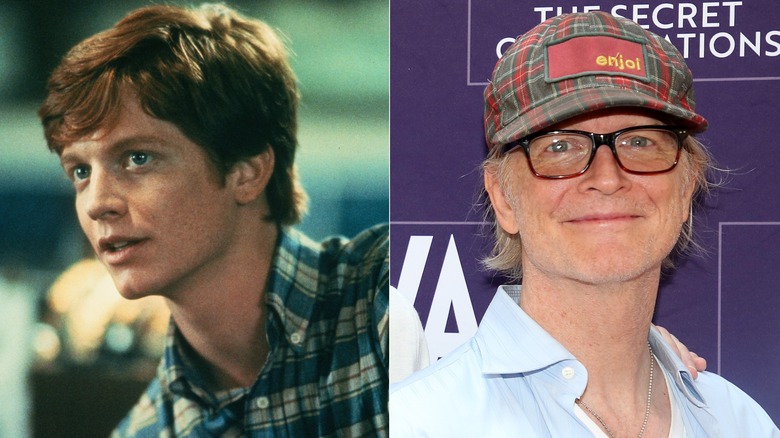 Split photo of Eric Stoltz in "The Wild Life" (1984) versus the 2025 Gala Performance