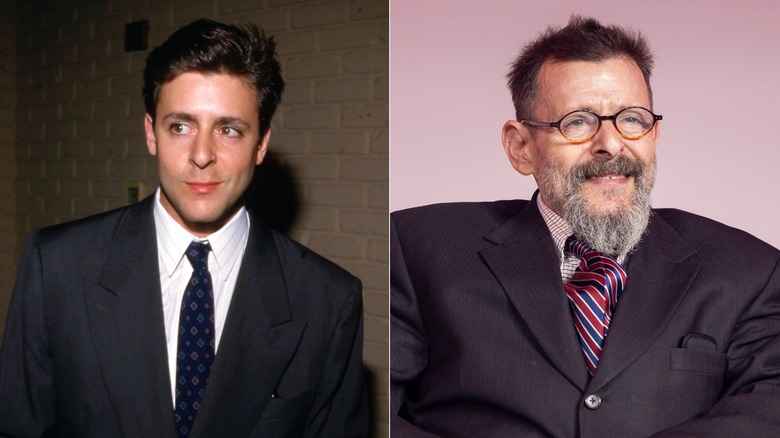 Split photo of Judd Nelson in the '80s and at the 2025 Don't You Forget About Me: The Breakfast Club 40th Anniversary Reunion