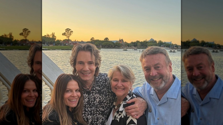 Rick Springfield with his wife and some friends at Walt Disney World