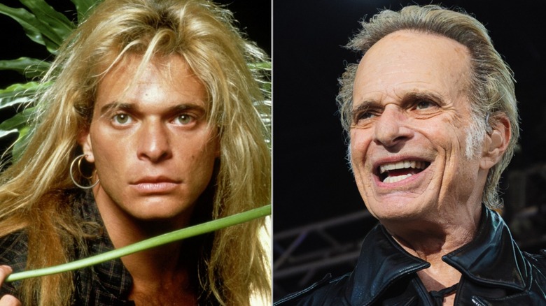 David Lee Roth in 1981 and in 2025.