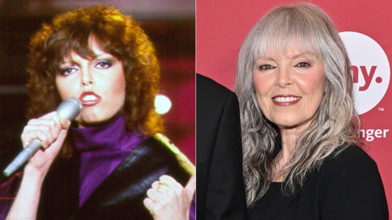 Pat Benatar in the early 1980s and in 2025.