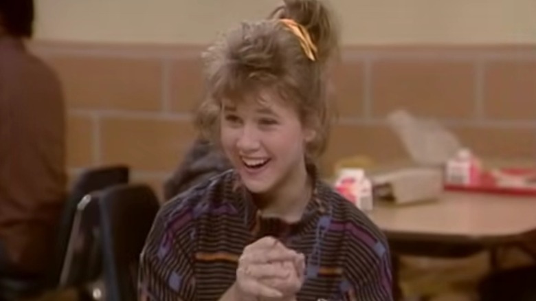 Tracey Gold as Carol Seaver in the opening credits of Growing Pains
