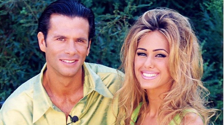 Lorenzo Lamas and ex-wife Shauna Sand at a Playboy event in 1996
