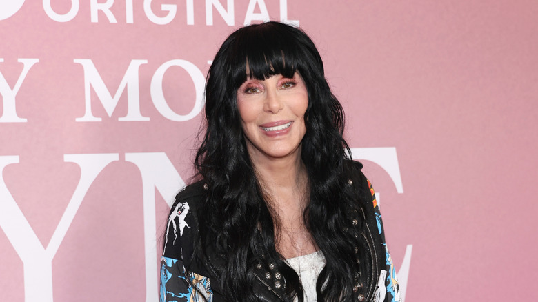 Cher smiling on the red carpet