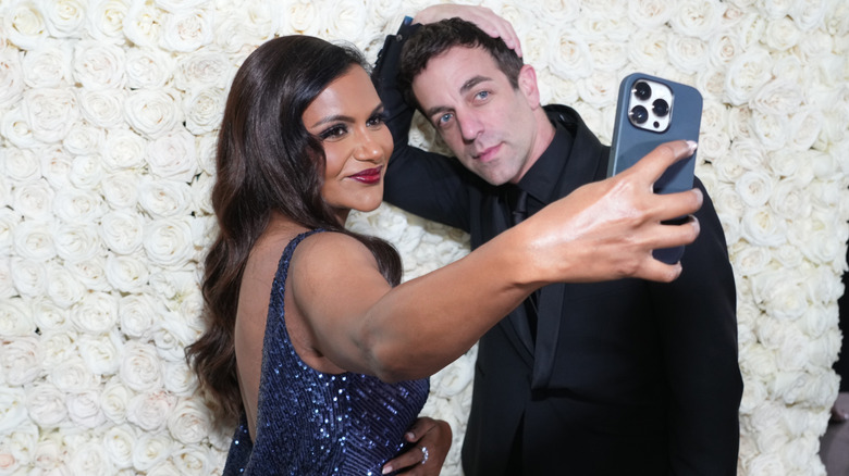 Mindy Kaling and B. J. Novak attend the Academy Museum of Motion Pictures 2nd Annual Gala presented by Rolex at Academy Museum of Motion Pictures on October 15, 2022 in Los Angeles, California.