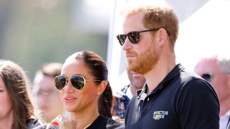 Harry and Meghan in sunglasses