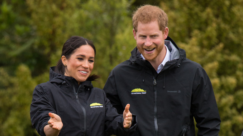 Harry and Meghan having fun