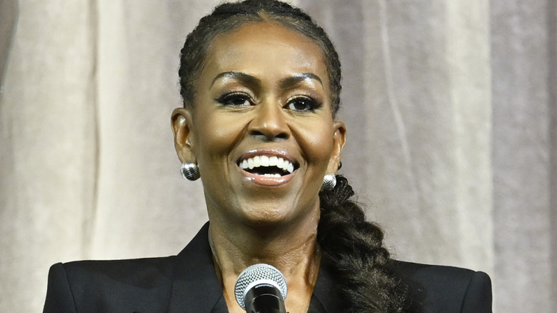 Michelle Obama smiling