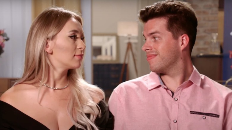 90 Day Fiancé Jovi and Yara looking at one another. 