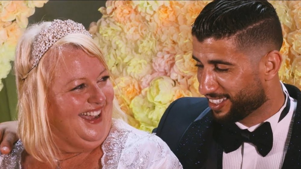 Aladin and Laura from 90 Day Fiance on their wedding day