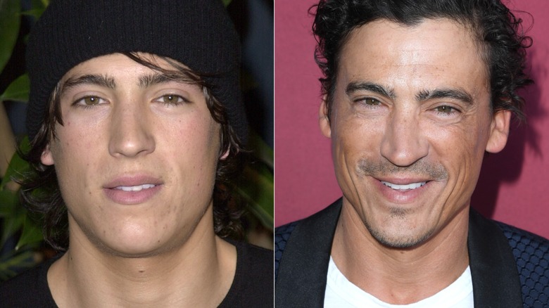 A split image of Andrew Keegan in the '90s and more recently