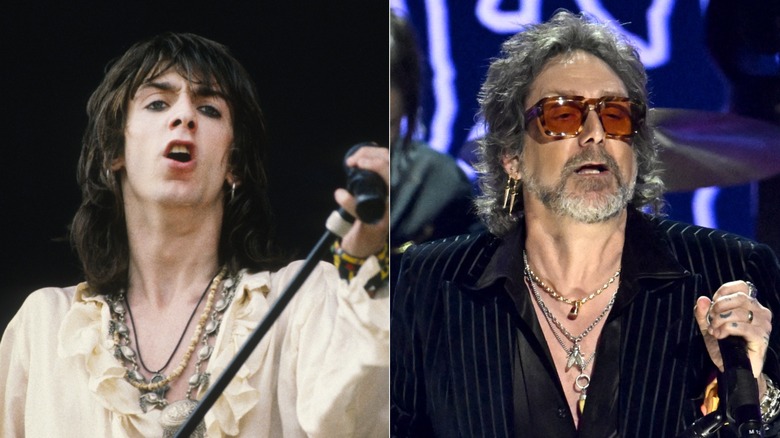 Split image of Chris Robinson performing in the 1990s versus in 2025