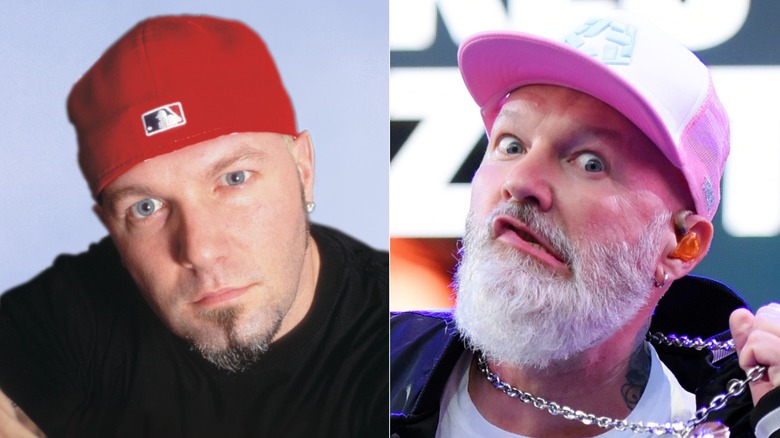 Split image of Fred Durst in the 1990s versus in 2025
