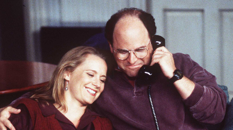 Heidi Swedberg acting with Jason Alexander in an episode of "Seinfeld"