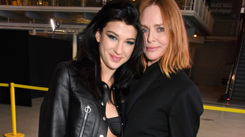 Phoebe Gates with Stella McCartney at Paris Fashion Week